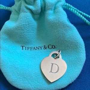 Tiffany & Co Alphabet Heart Tag. Letter “D”